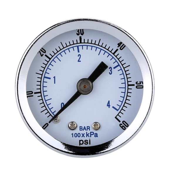 yotijay 0-60psi 0-4bar Mini Dial Air Vacuum Pressure Gauge Meter Vacuum Manometer 4.5cm