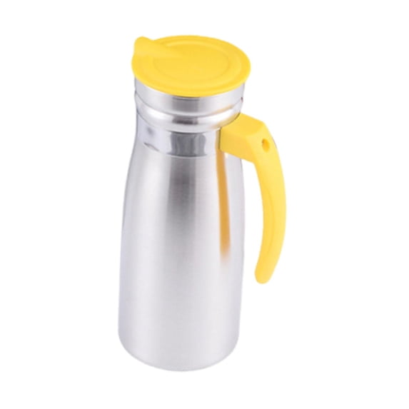yotijay 1.0 L Stainless Steel Cold Water Pitcher Sturdy for Commercial Use 3.3x9inch Yellow