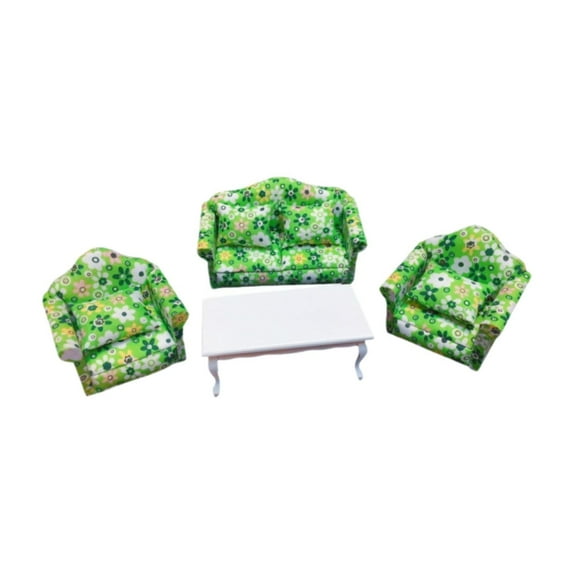 yotijay 1/12 Scale Dollhouse Sofa Gift Furniture Model for Doll House BJD Doll Decor D