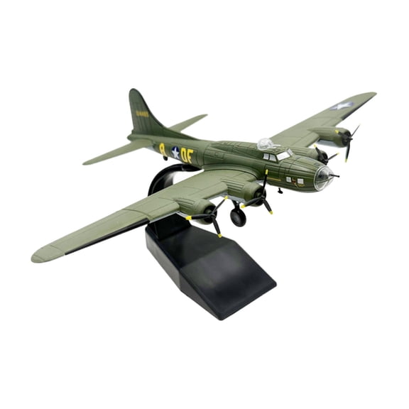 yotijay 1:144 B17 Diecast Fighter Model Collection Desktop Decoration Gift with Base for