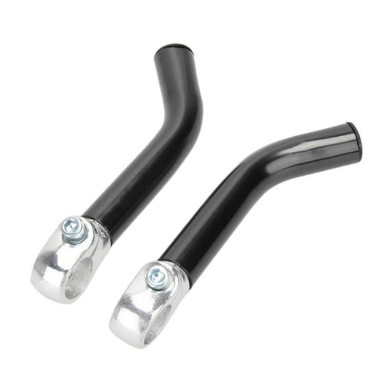 yotijay 1 Pair Aluminum Barend Bar Bike Vice Handlebar Bike Small Auxiliary Handlebar Auxiliary Riding Rest Handlebar Black