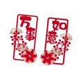 thumbnail image 1 of yotijay 1 Pair Chinese New Year Couplets Door Sign Ornament Traditional Lunar Year Decor B, 1 of 9