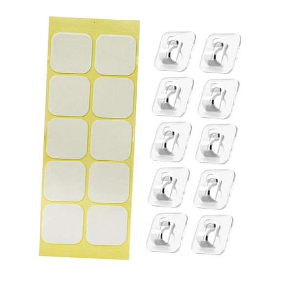 yotijay 10 Pieces Cable Management Clips Sticky Cable Clips Wire Holders Cord Organizers 10pcs