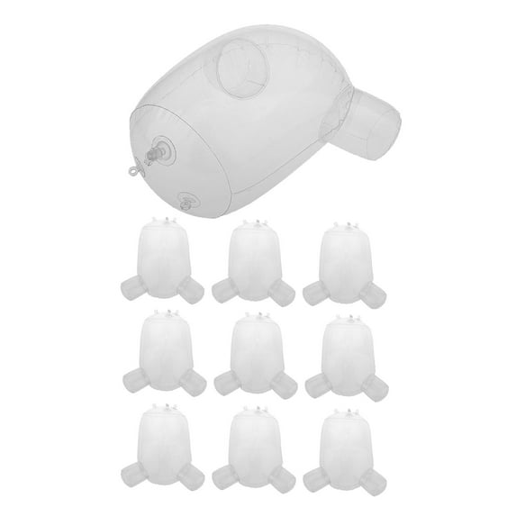 yotijay 10 Pieces Inflateble Buttock Models Easy to Use Practical Convenient for Diapers Clear