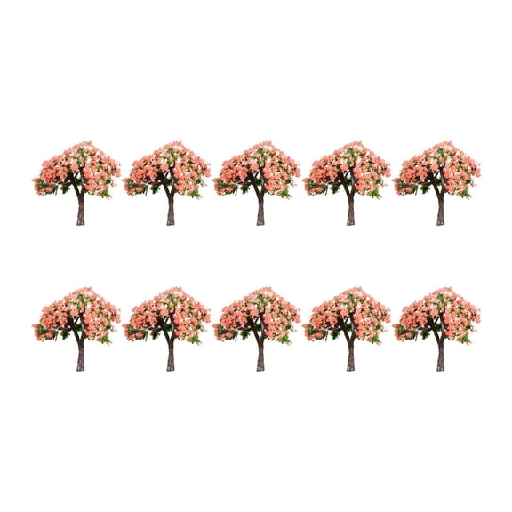 yotijay 10 Pieces Model Tree Train Scenery Layout for Building DIY Crafts Scene