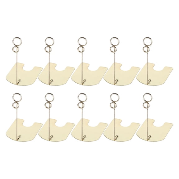 yotijay 10 Pieces Place Card Holders Table Number Holders for Label Bakery Cake Shop Gold