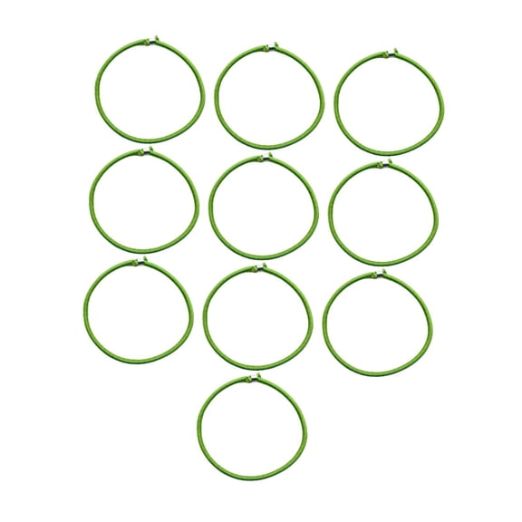 yotijay 10 Pieces Trampoline Elastic Ropes Stretch Cord Bungee Rope Accessories Aluminum Green