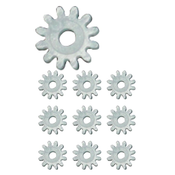 yotijay 10 Pieces Transmission Gear, HO Scale Train Gear, Hobby Train Accessory for 1/87 Model Train DIY Accessory 12T