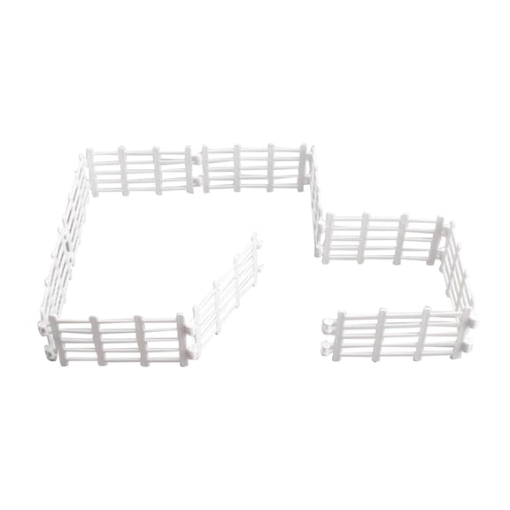 yotijay 10 Toy Fence Dollhouse Fairy Garden Fence Fence Panel Accessories Playset Gift B
