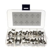 yotijay 10 Values 100pcs Fast Blow Glass Fuses Assortment Kit 5x20mm AMP 0.2A 0.5A 1A 2A