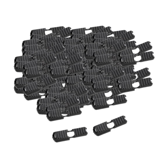 yotijay 100 Pieces Zipper Pull Cord Ends Locks Cord Locks Lightweight Portable Stoppers