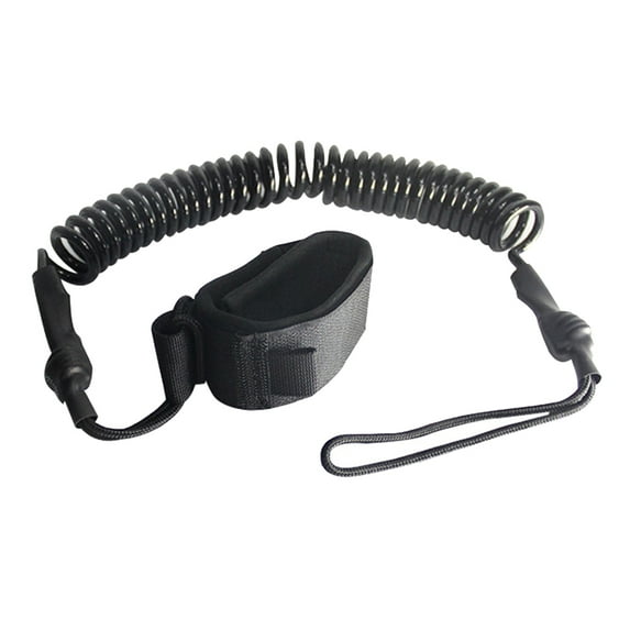 yotijay 10FT Coiled Surfboard Ankle Leash Board Leg Rope Adjustable Cuff