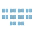 thumbnail image 1 of yotijay 10Pcs Hook and Loop Strips with Adhesive Hook and Loop Tape for Mats Curtain Blue, 1 of 9