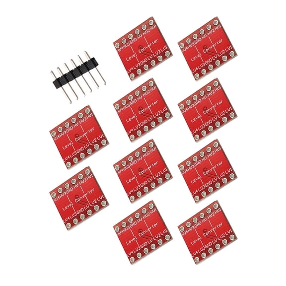yotijay 10x 4 Channels Level Converters Accessories Compact Easy to Use Practical Sturdy