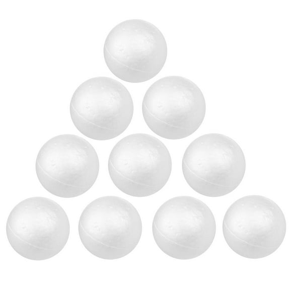 yotijay 10x White Polystyrene Foam Ball Sphere for Modelling Craft Model Making 7cm