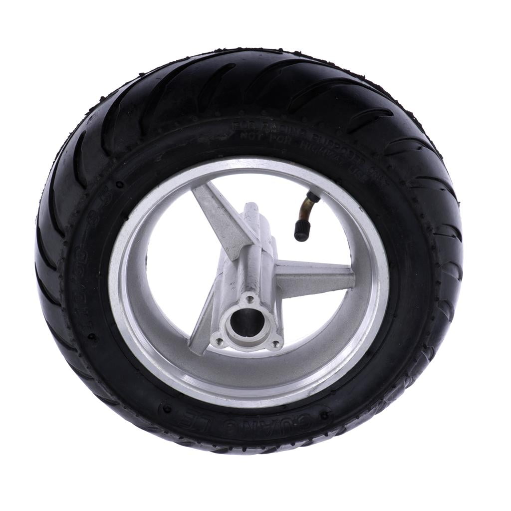 yotijay 110/50-6.5 110G50-6.5 Tire and Rim, Rear Wheel for 40cc 47cc Mini-Tasche Bike Scooters Dirt Bike