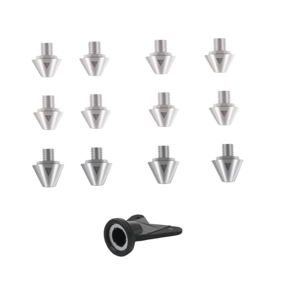 yotijay 12 Pieces Football Boot Studs Directly Replace for Outdoor Athletic Training 6mm Thread 8 11mm