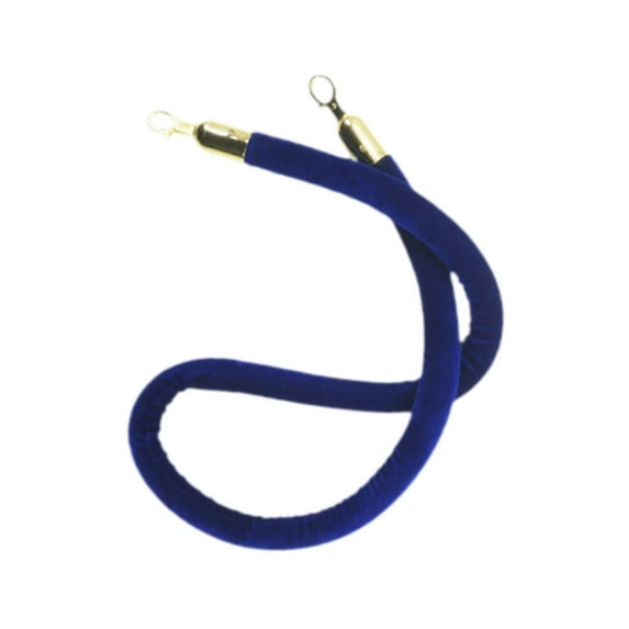 yotijay 150cm Velvet Stanchion Rope Lightweight Stylish Post Rope for Grand Openings Gold Snap Hook
