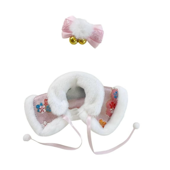 yotijay 15cm-17cm Doll Shawl Clothes Fashion Doll Cloak Cosplay Traditional Dress up Soft Stuffed Animals Clothes Cartoon Pink