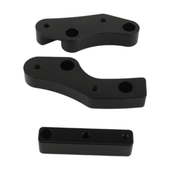 yotijay 1620-2432 Floorboard Easily Install Easy to Use Sturdy Aluminum Alloy Motorcycle Parts Flsl, black