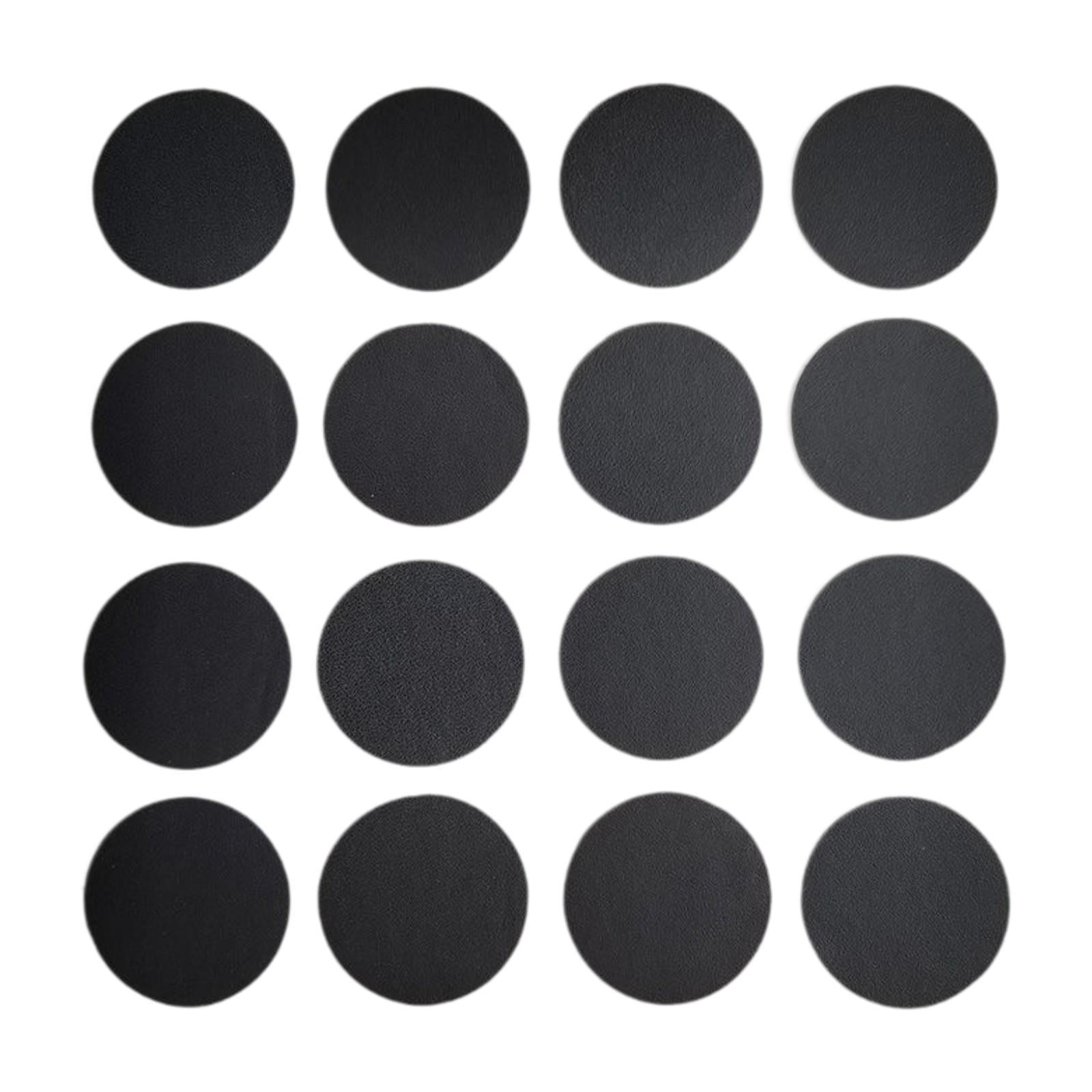 yotijay 16x Leather Repair Patches Fix Holes Patches 1.34inch Dia Handmade Round Leather
