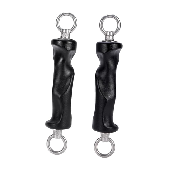 yotijay 2 Handles, Training Handles, Pair for Triceps Training, Non-Slip Climbing Grips, Double Rings