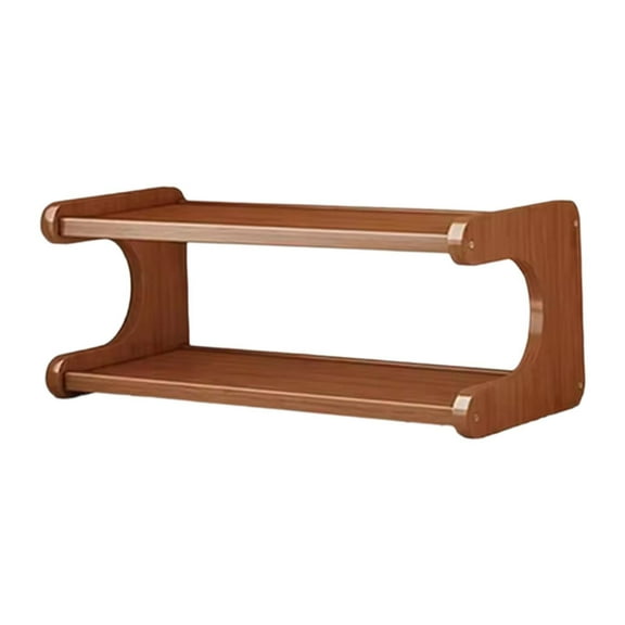 yotijay 2 Layer Cup Riser Stand Cupcakes Storage Rack for Tea Room Dormitory Kitchen 50cm Length