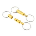 thumbnail image 1 of yotijay 2 Pieces Breakaway Key Separate Car Keys Quick Release Keychain Golden, 1 of 4