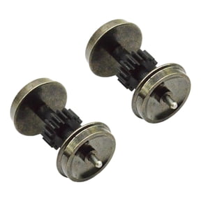 yotijay 2 Pieces HO Scale Metal Wheels Modified for 1:87 Model Trains Hobby Building