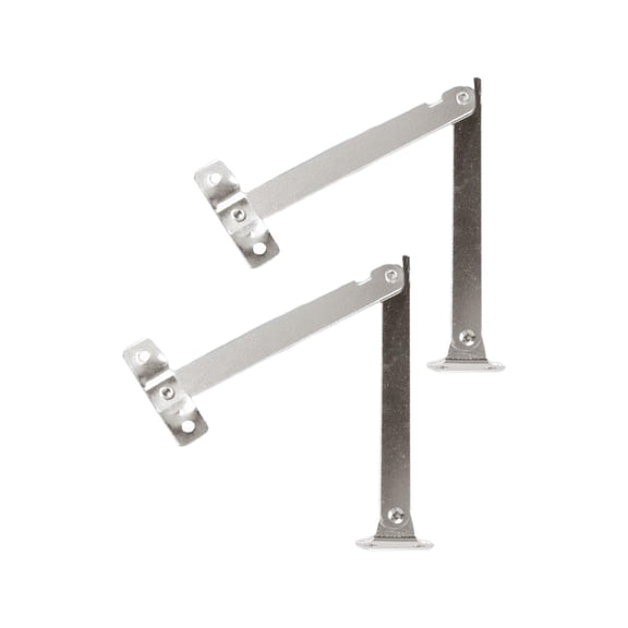 yotijay 2 Pieces Lid Support Hinges, Lid Flap Support, Heavy Duty Metal Lid Flap Support L