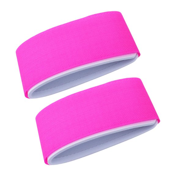 yotijay 2 Pieces Ski Straps Ski Wraps Straps Ski Fastener Straps Portable Adjustable Ski Rose Red