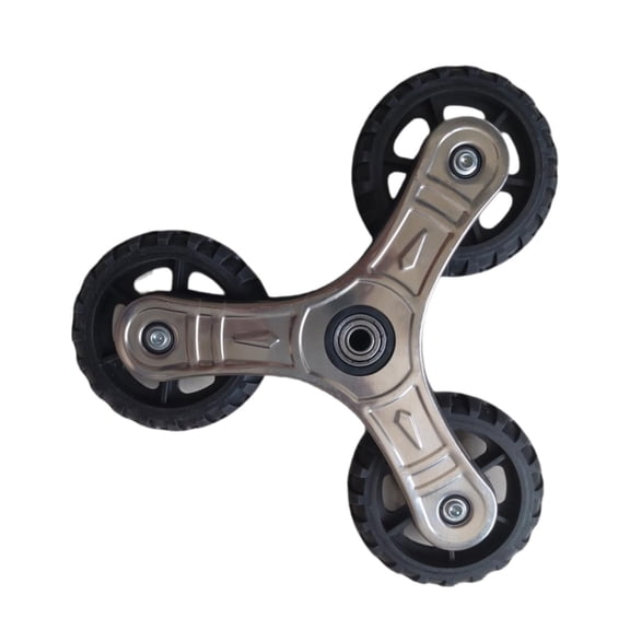 yotijay 2 Pieces Stair Climbing Wheels Stair Climber Dolly Shopping Wheel Tri Wheels