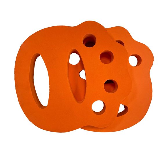 yotijay 2 Pieces Water Exercise Discs Hand Fins Multifunction Water Hand Discs Swimming Paddles for Exercise Kids Adults Orange