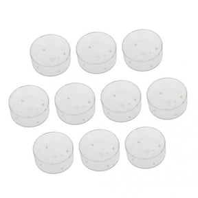 yotijay 20 Pack Round Shaped Clear Tealight Cups Candle Containers Empty Candle for Wedding Party Decoration DIY Craft