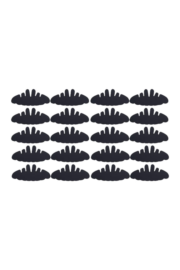 20 Pieces Baseball Cap Inserts Adults Baseball Hat Sweat Liners, for Tennis Black 29cmx12.5cm