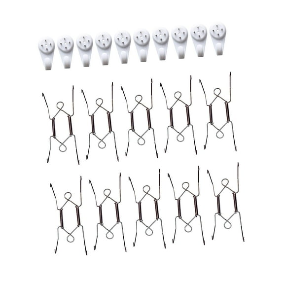 yotijay 20 Pieces Invisible Plate Hangers in Various Sizes for Decorative Plates and Art 6Inch