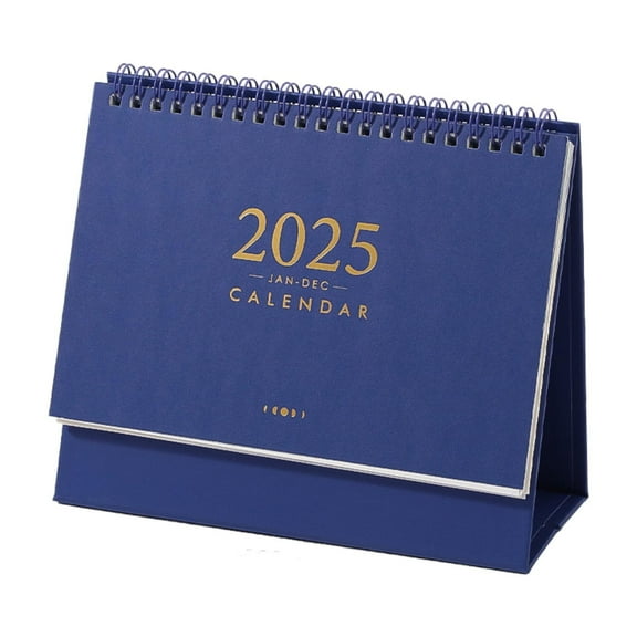 yotijay 2025 Desk Calendar Birthday Gift Multifunctional Flip Desktop Daily Calendar Blue