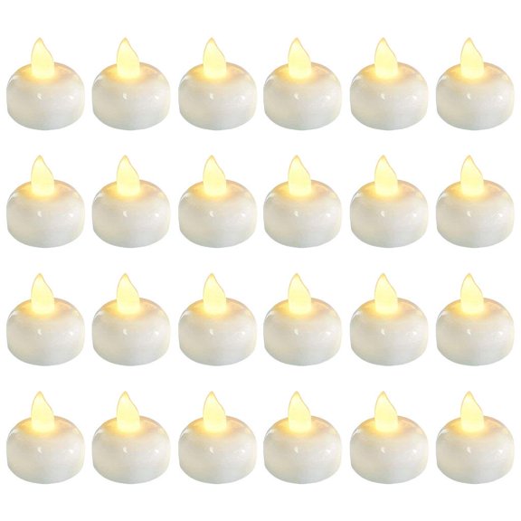 yotijay 24 Pack Flameless LED Tea Lights Candles Battery Powered Fake Candles