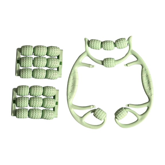 yotijay 24 Wheel Fascia Deep Tissue Massage Tool Relax Tight Muscles Circular Leg Clamps green