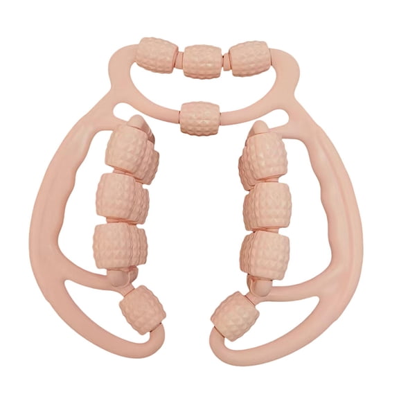 yotijay 24 Wheel Fascia Deep Tissue Massage Tool Relax Tight Muscles Circular Leg Clamps pink