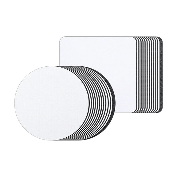 yotijay 24x Blank Coasters Sublimation Coffee Tea Cup Pad Round Heat Transfer Printing Craft