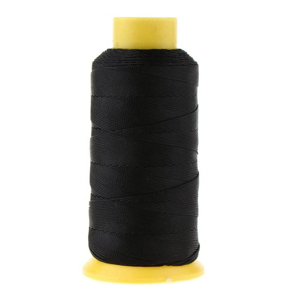 yotijay 280 Meters 210D Upholstery Nylon Sewing Thread Spool DIY 9 Ply - Black