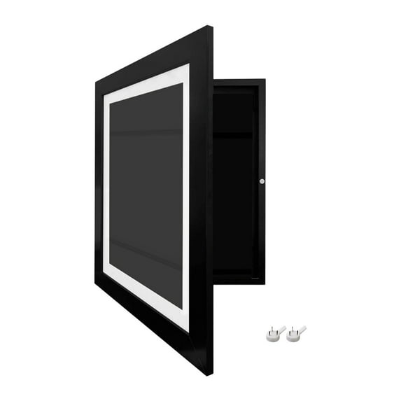 yotijay 29.7x42cm Wall Hanging Kids Art Frame Accessory for Scrapbooks Front Opening Black Frame