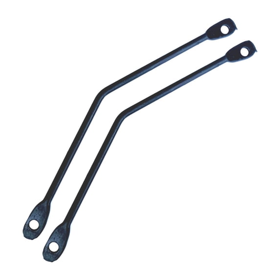 yotijay 2Pcs Bike Rear Rack Support Easy to Install Rear Cargo Rack Brake Rear Mount Bend Round Rack