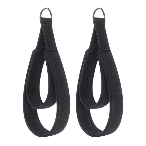 yotijay 2Pcs D Rings Straps Gym Comfortable Grip Pilates Double Loop Straps for Reformer