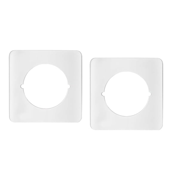 yotijay 2Pcs Door Reinforcement Plate Fixing Filler Cover Plate Door Handle Fixing Plate White