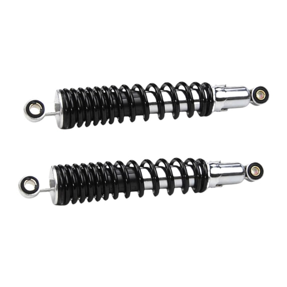yotijay 2Pcs Motorcycle Rear Shock Absorber Rear Shock Absorber Shocks Struts Black