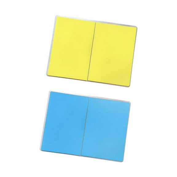 yotijay 2Pieces Taekwondo Karate Board Practice Reusable Arts Training Equipment Yellow and Blue