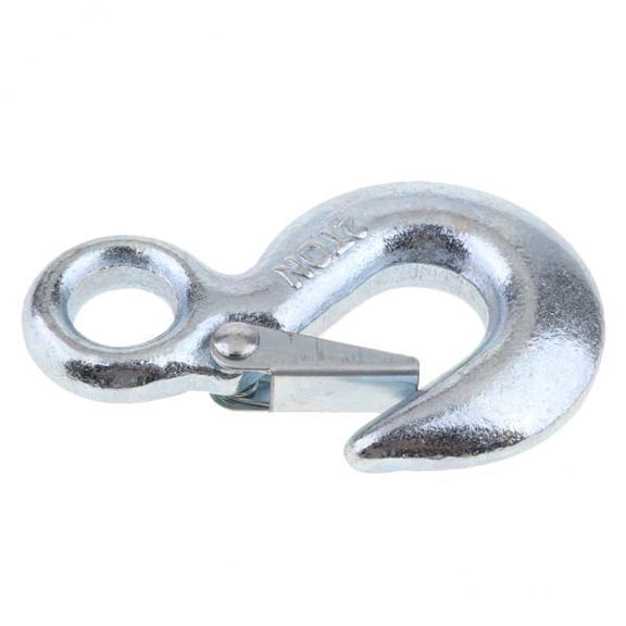 yotijay 2X Heavy Duty Eye Slip Spring Lifting Hook with Safety Latch for Winch Rope