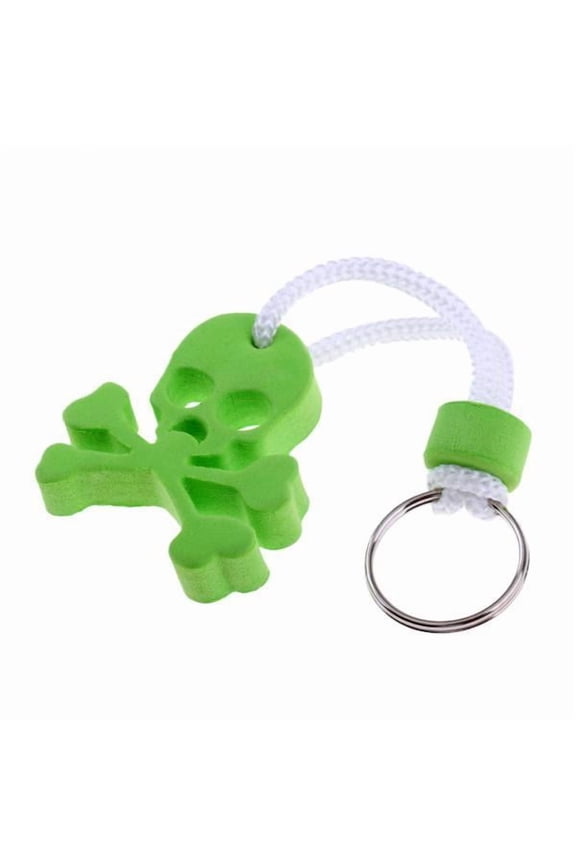 2X Safety Floating Skull Skeleton Keyring Keychain Boat Water Buoyant Key Float